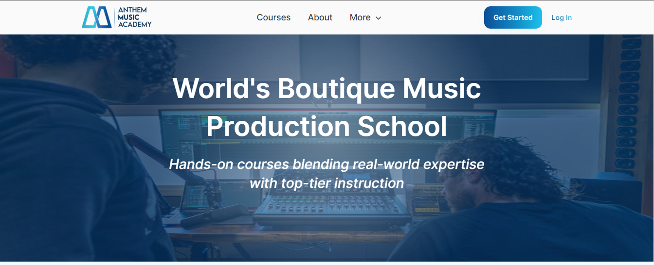Anthem Music Academy interface preview