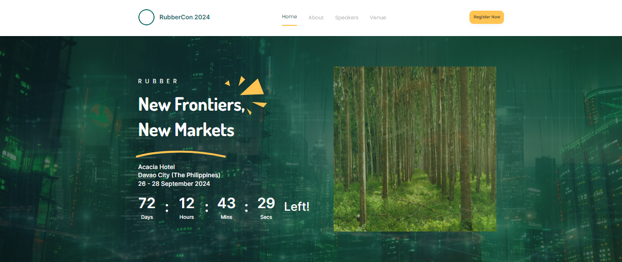 Rubber Conference interface preview