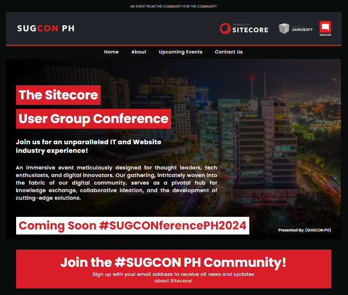 Sugcon PH interface preview