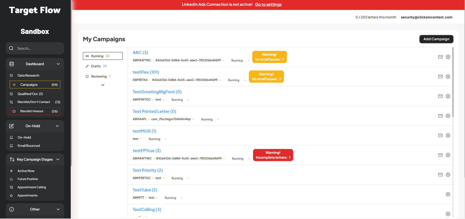 Target Flow interface preview